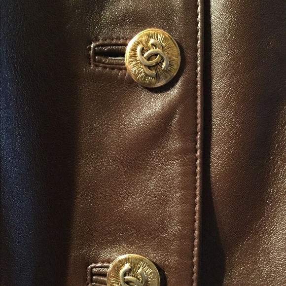 Vintage Luxury Designer C Leather Jkt - Picture 4 of 4
